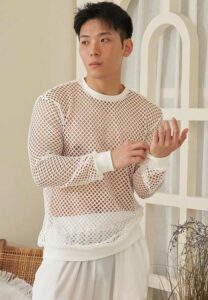 Haili-เสื้อตาข่ายขาว Haili-เสื้อตาข่ายขาว