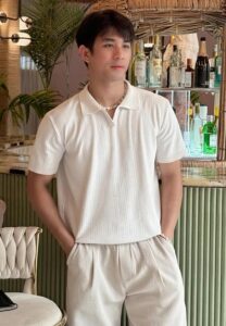 Pun-Jhakrawal-เสื้อโปโลขาว Pun-Jhakrawal-เสื้อโปโลขาว